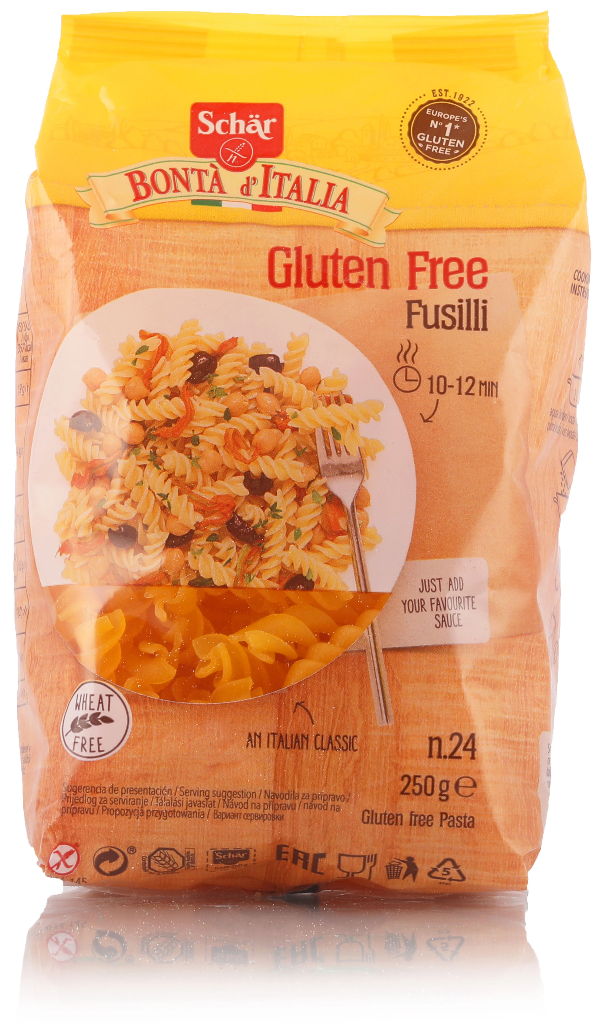 Testenina fusilli (sert. bez glutena) 250 g Schar